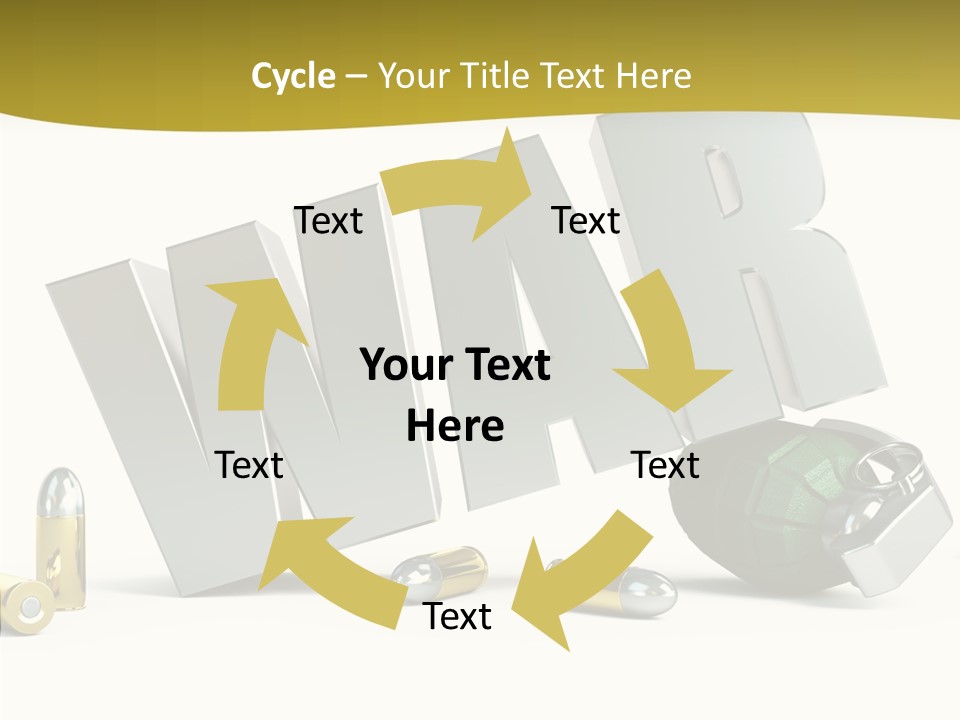 White Equipment Objects PowerPoint Template