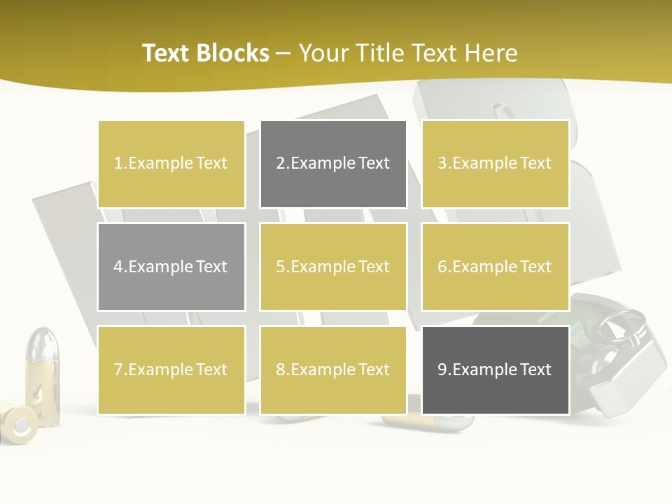 White Equipment Objects PowerPoint Template