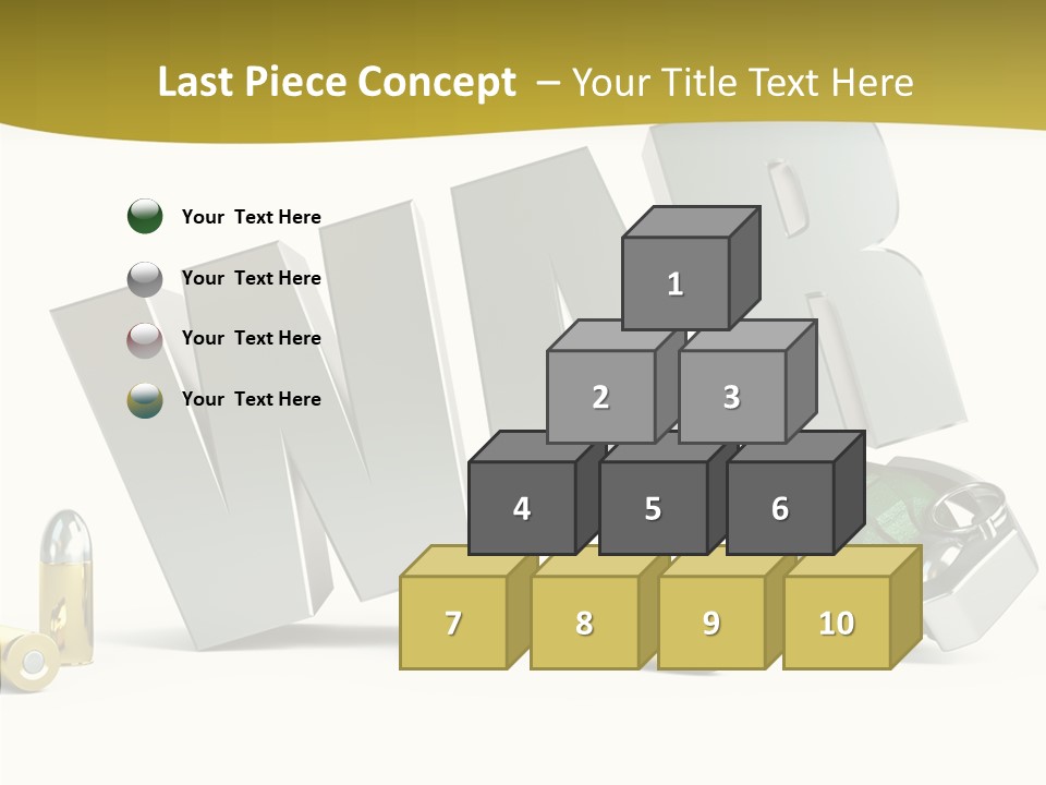 White Equipment Objects PowerPoint Template