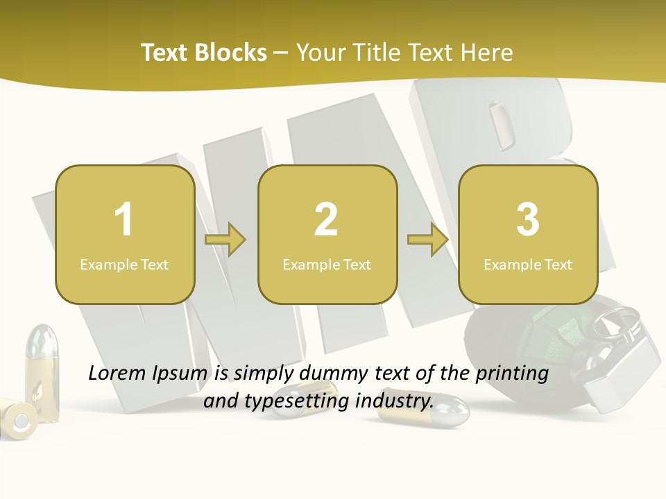 White Equipment Objects PowerPoint Template