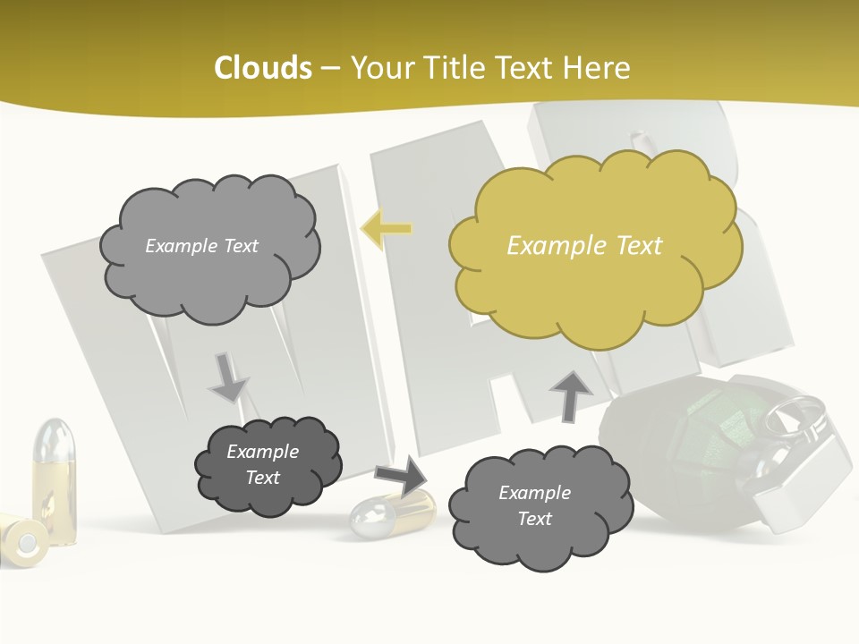 White Equipment Objects PowerPoint Template