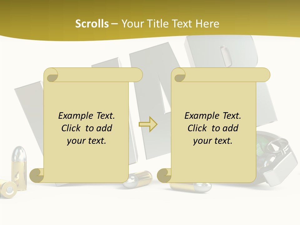 White Equipment Objects PowerPoint Template
