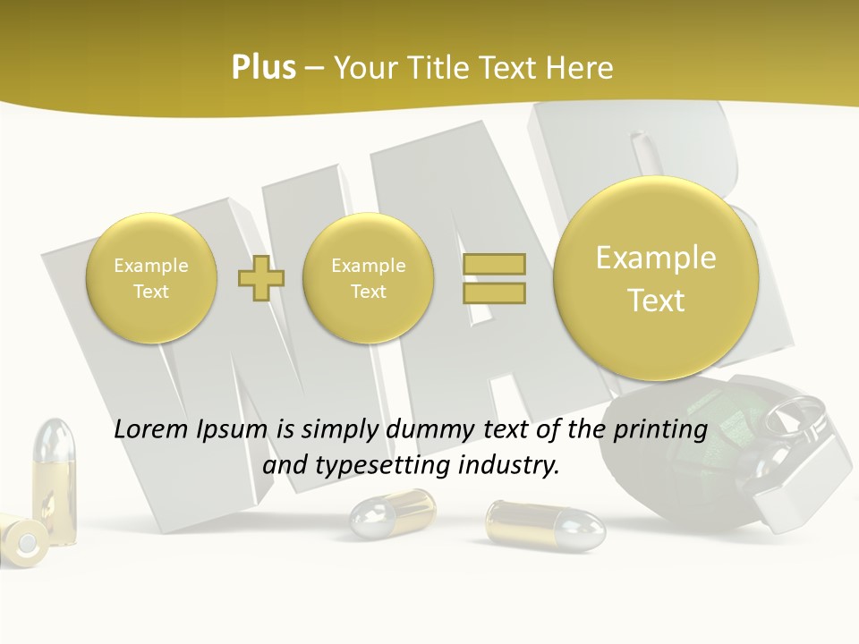 White Equipment Objects PowerPoint Template