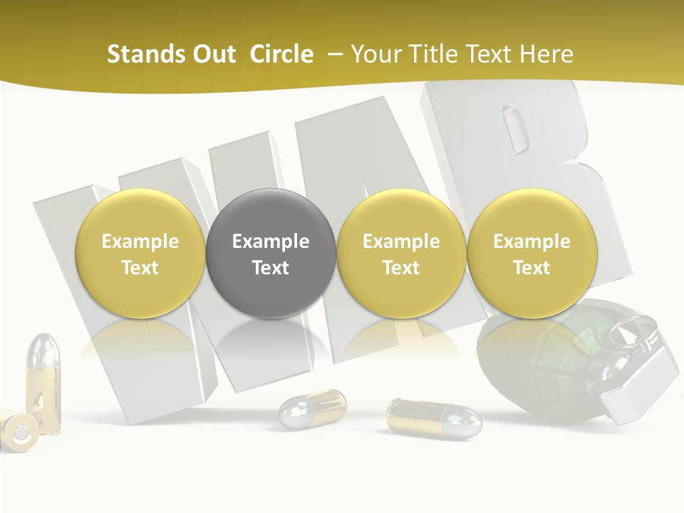 White Equipment Objects PowerPoint Template