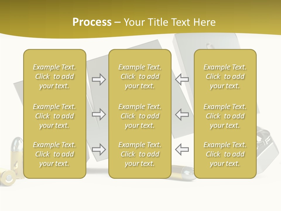 White Equipment Objects PowerPoint Template