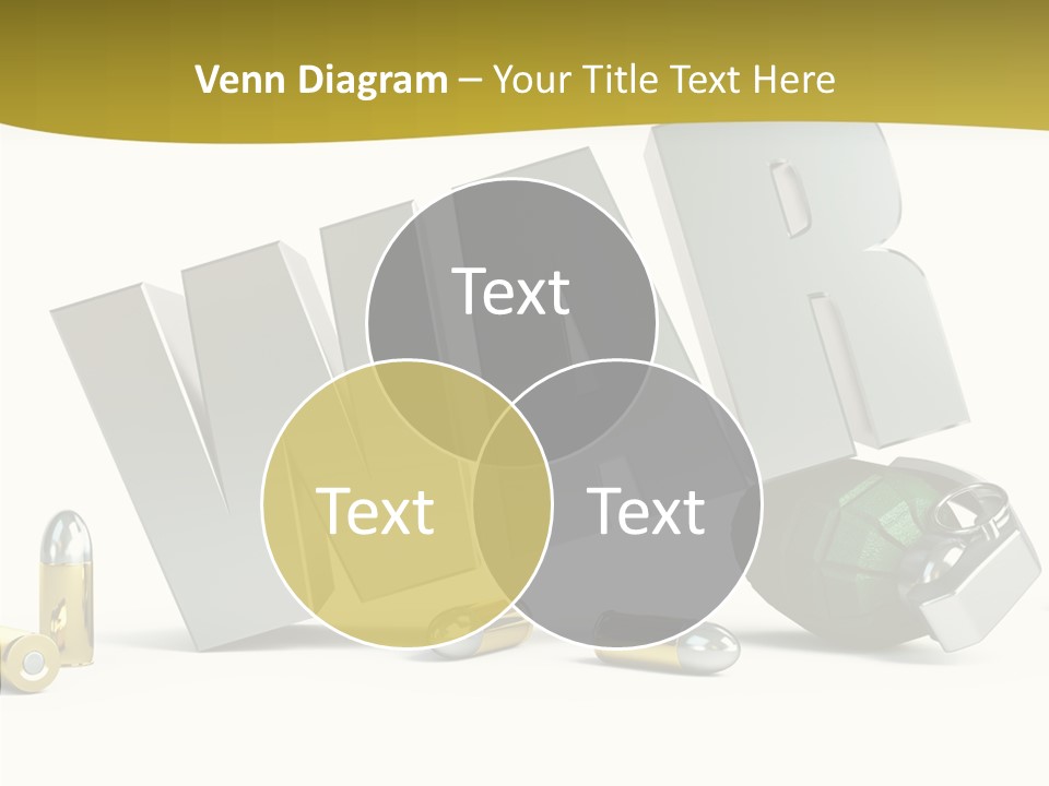 White Equipment Objects PowerPoint Template