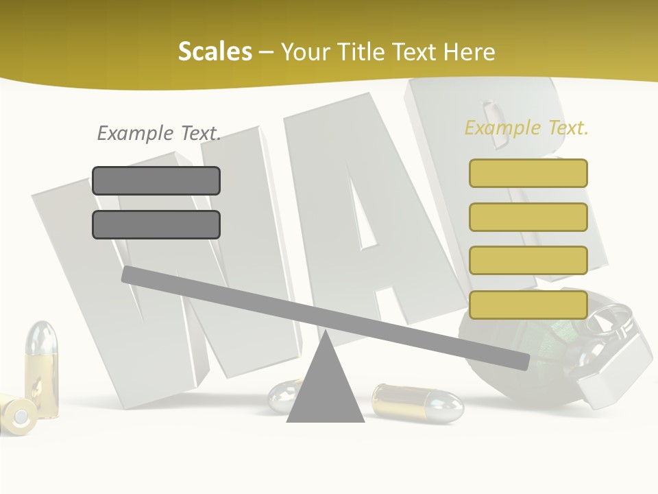 White Equipment Objects PowerPoint Template
