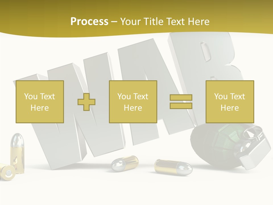 White Equipment Objects PowerPoint Template