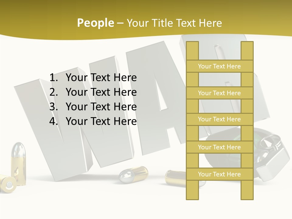 White Equipment Objects PowerPoint Template