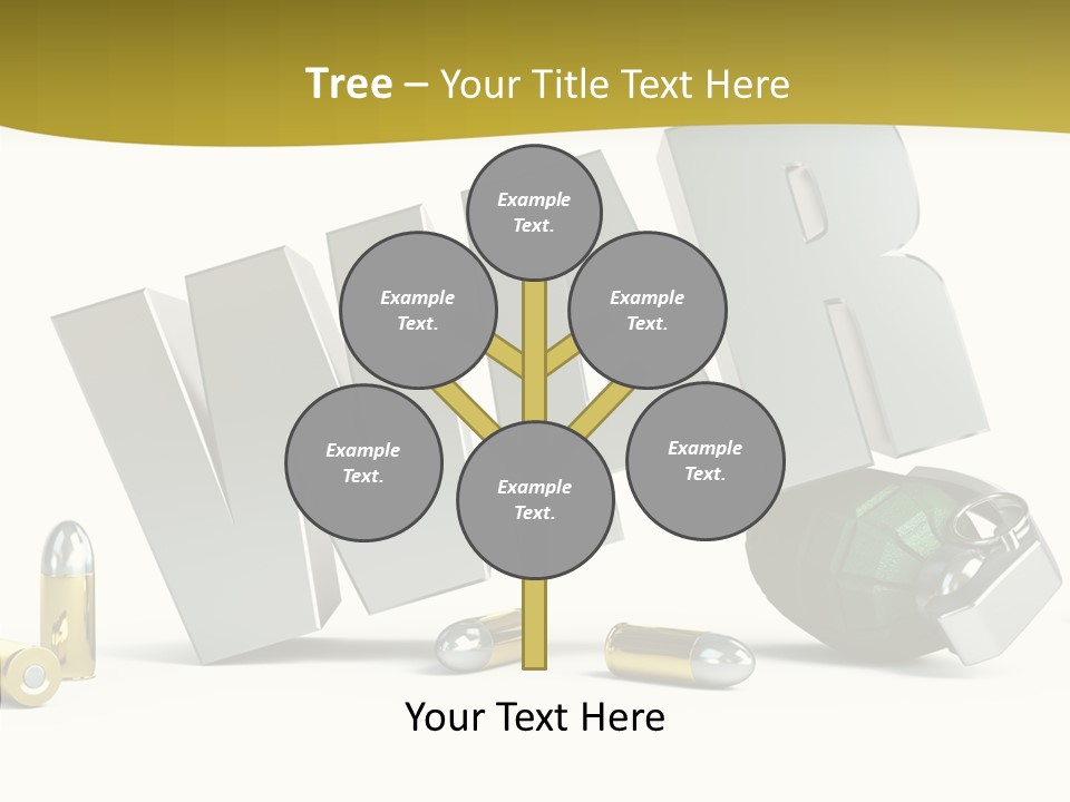 White Equipment Objects PowerPoint Template