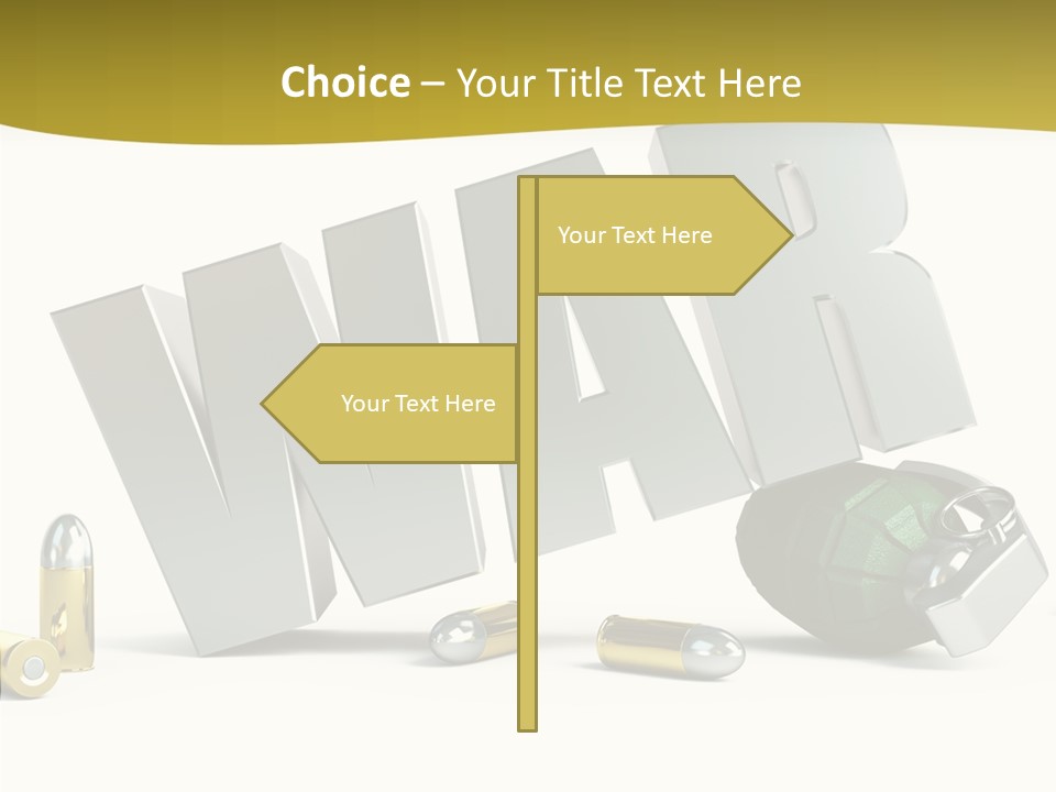 White Equipment Objects PowerPoint Template