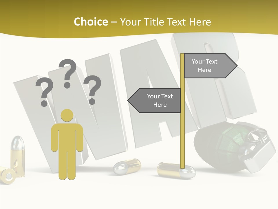 White Equipment Objects PowerPoint Template