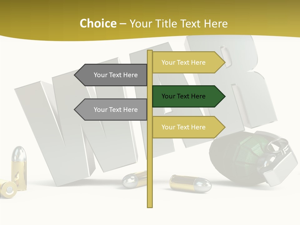 White Equipment Objects PowerPoint Template