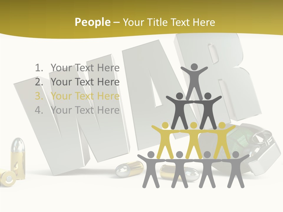 White Equipment Objects PowerPoint Template