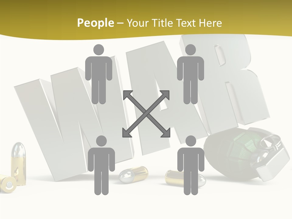 White Equipment Objects PowerPoint Template