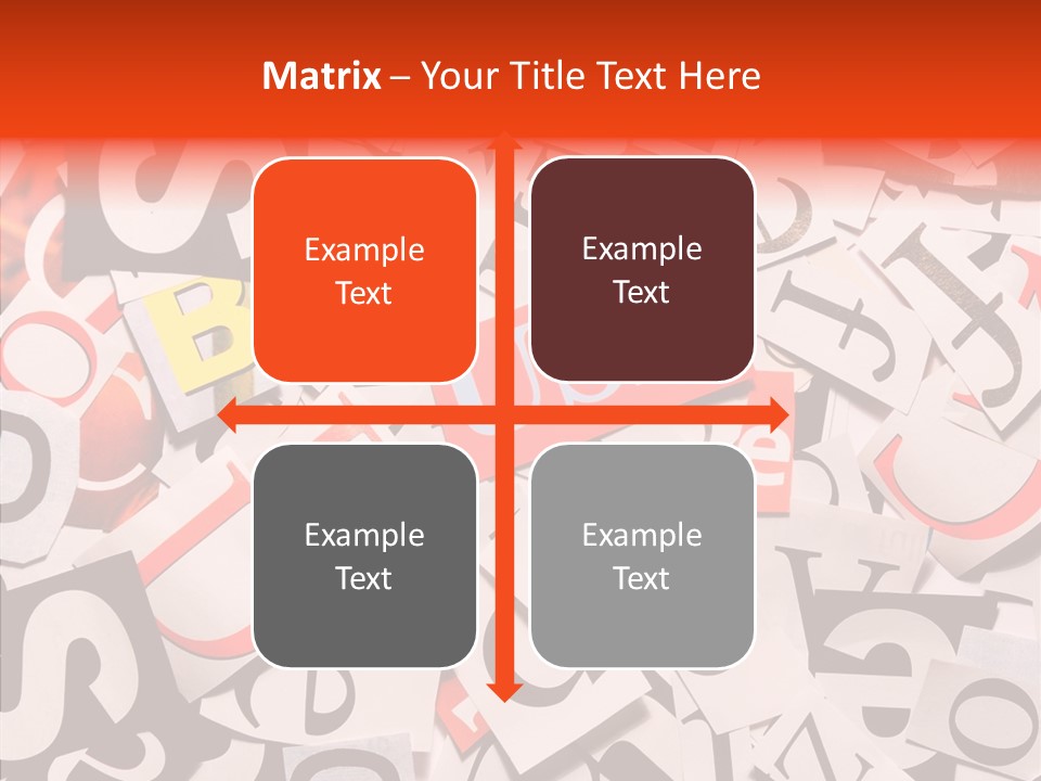 Letters Conditions Cataloger PowerPoint Template