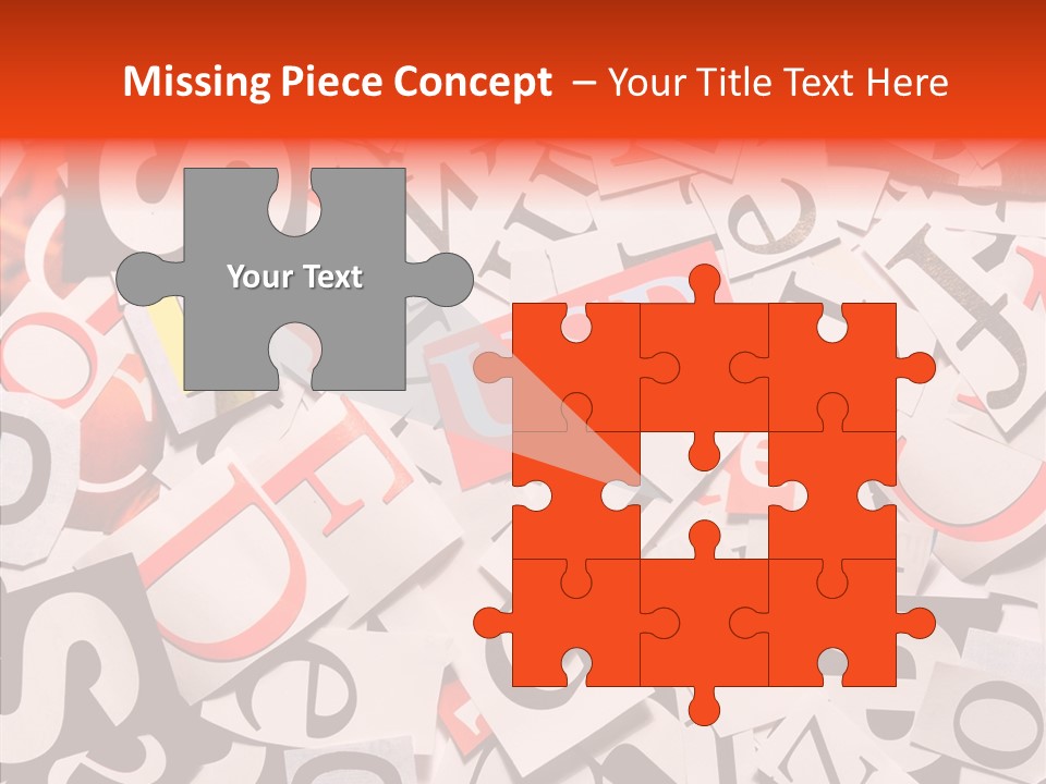 Letters Conditions Cataloger PowerPoint Template