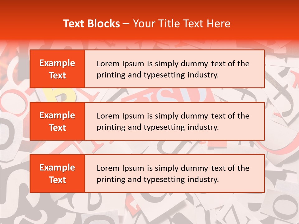Letters Conditions Cataloger PowerPoint Template