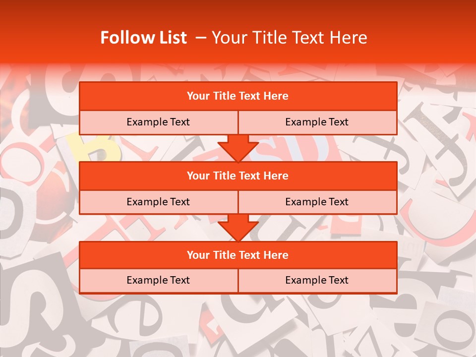 Letters Conditions Cataloger PowerPoint Template