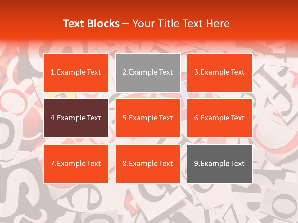 Letters Conditions Cataloger PowerPoint Template