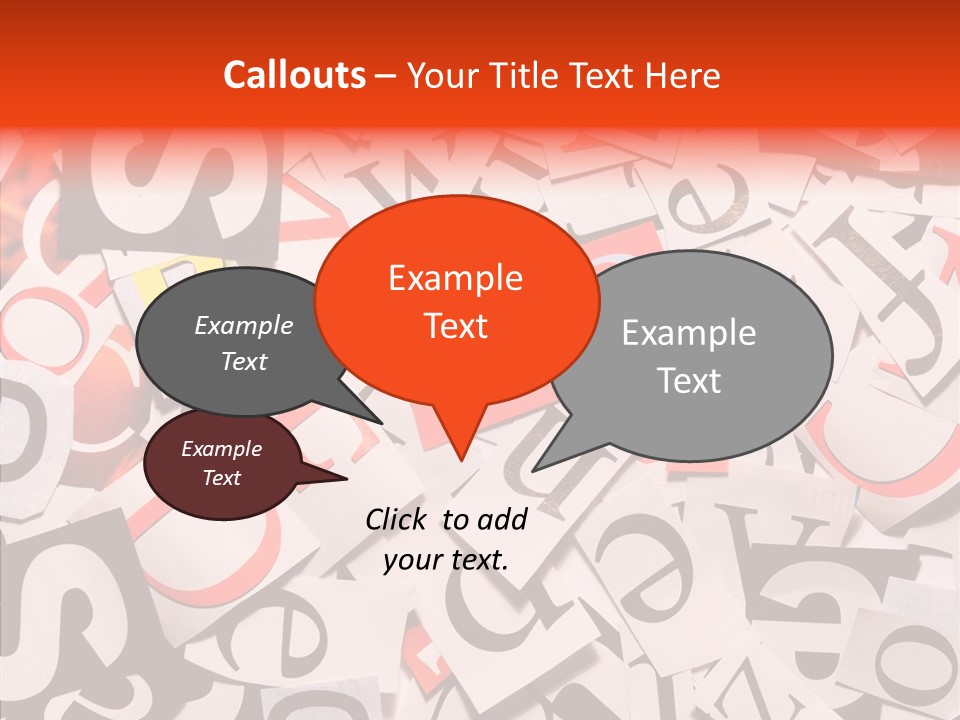 Letters Conditions Cataloger PowerPoint Template
