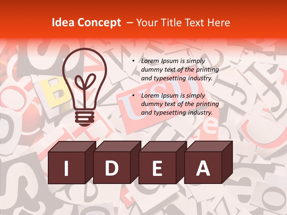 Letters Conditions Cataloger PowerPoint Template