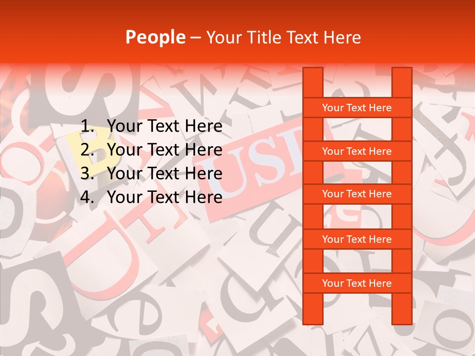 Letters Conditions Cataloger PowerPoint Template