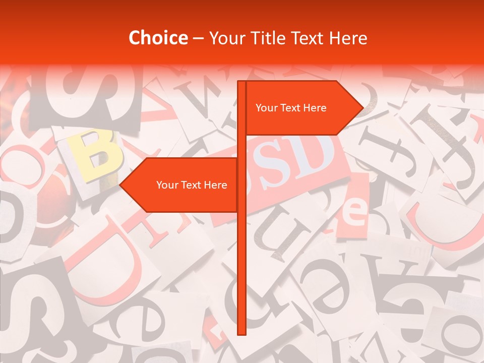 Letters Conditions Cataloger PowerPoint Template