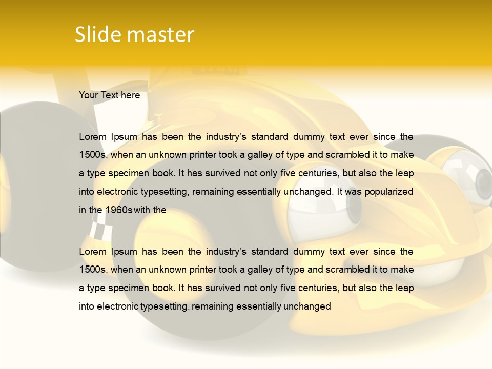 Driving Metal Prix PowerPoint Template