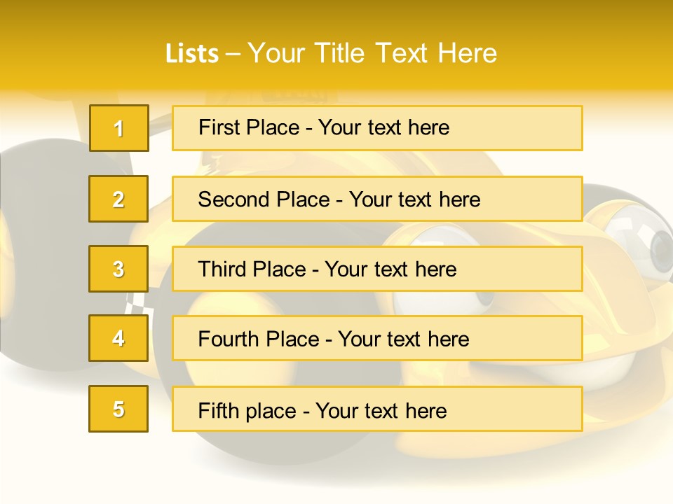 Driving Metal Prix PowerPoint Template