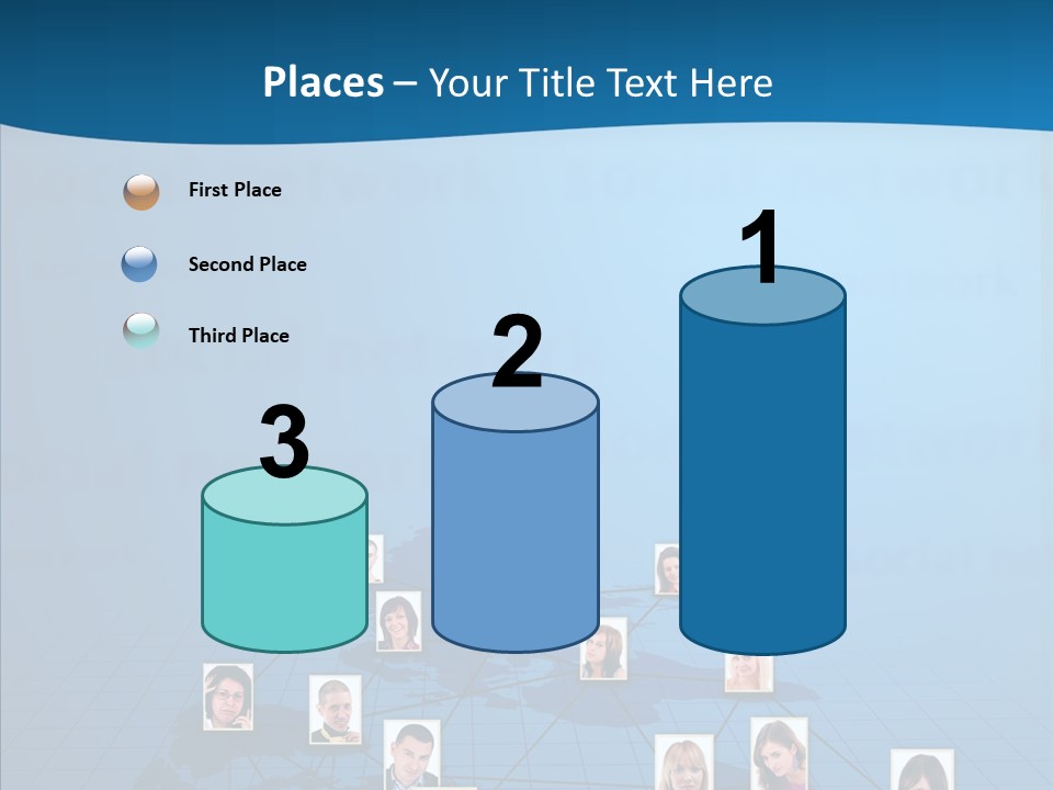 Online Support Diagram PowerPoint Template