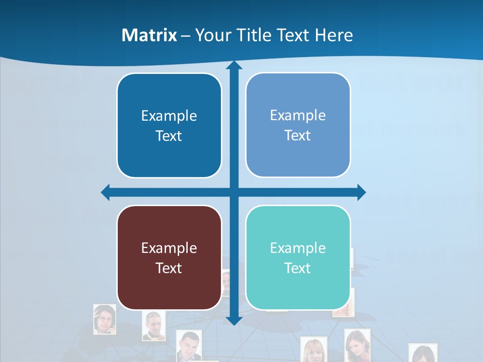 Online Support Diagram PowerPoint Template