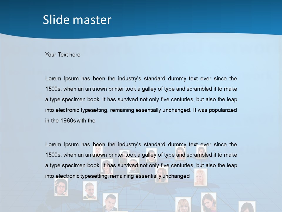 Online Support Diagram PowerPoint Template