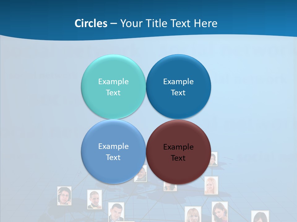 Online Support Diagram PowerPoint Template