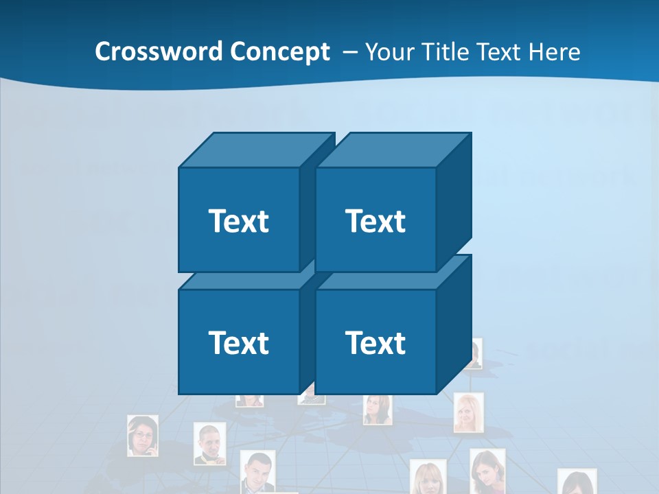 Online Support Diagram PowerPoint Template