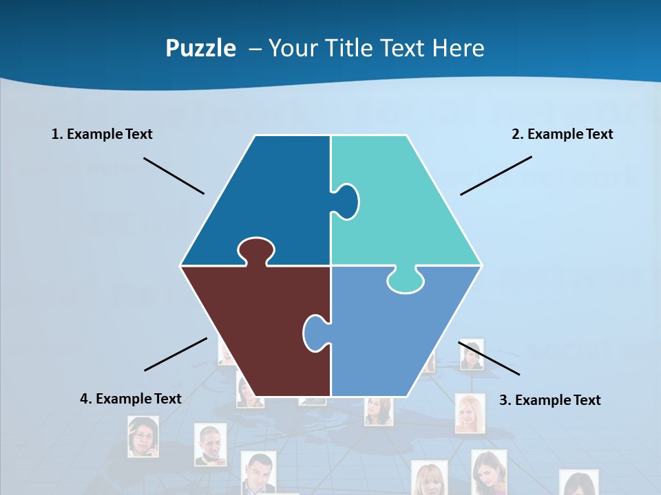 Online Support Diagram PowerPoint Template