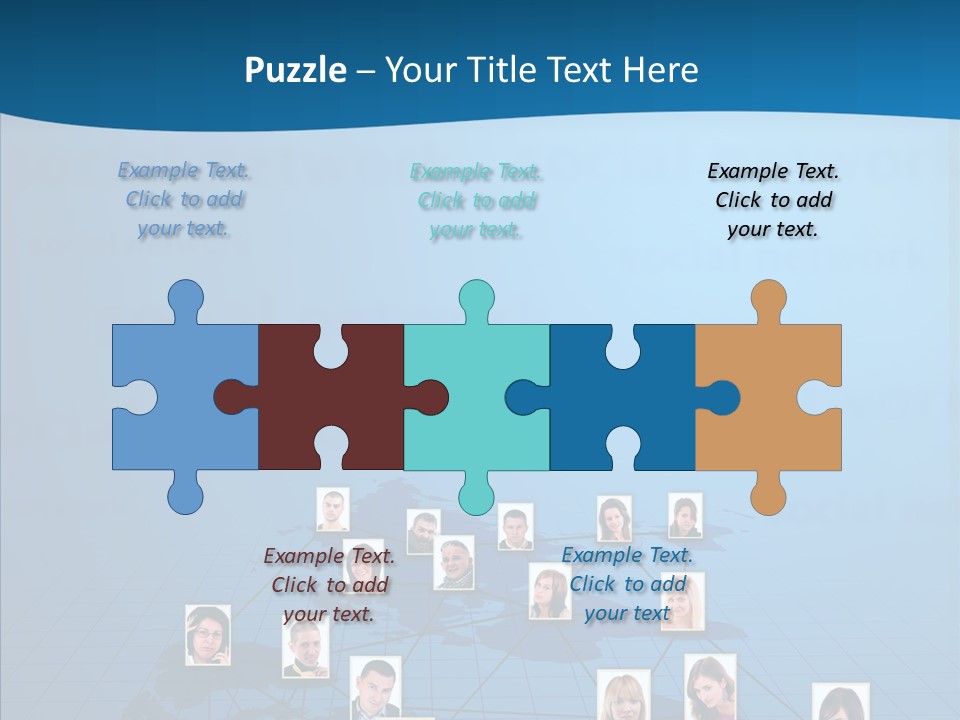Online Support Diagram PowerPoint Template