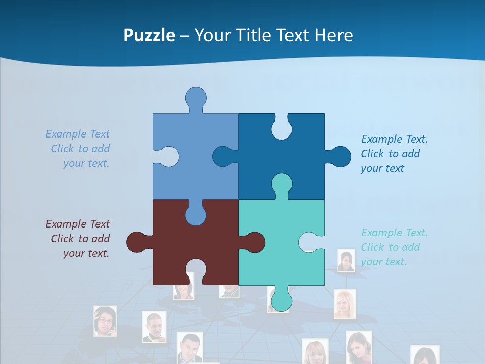 Online Support Diagram PowerPoint Template