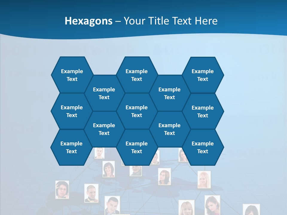 Online Support Diagram PowerPoint Template