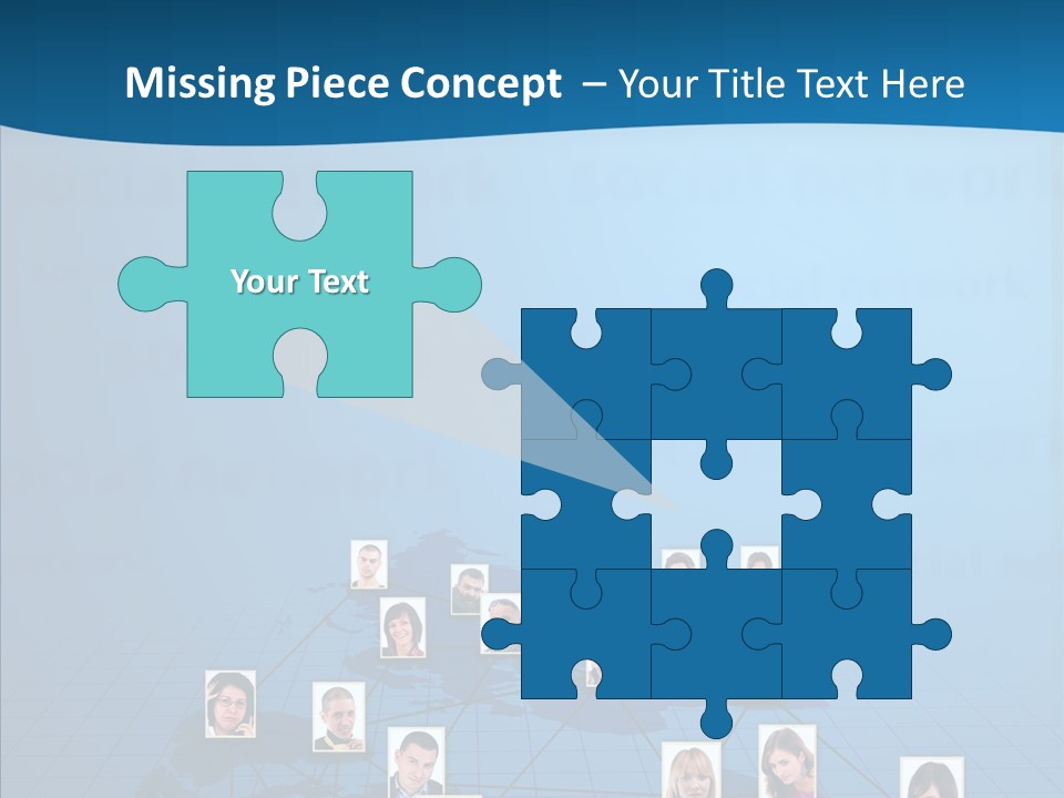 Online Support Diagram PowerPoint Template