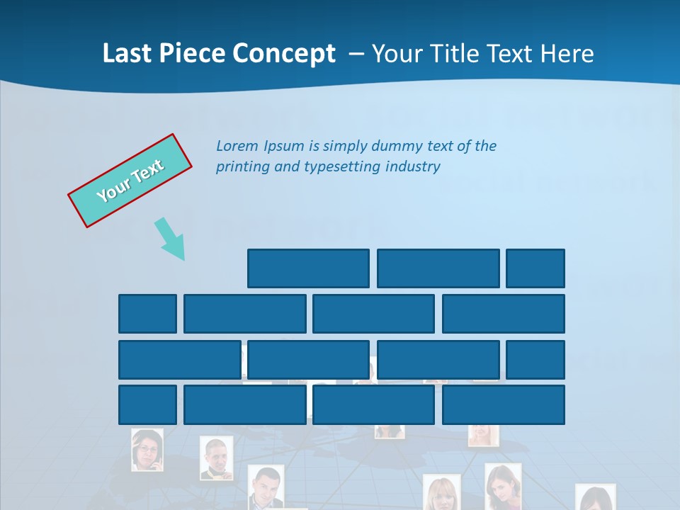 Online Support Diagram PowerPoint Template
