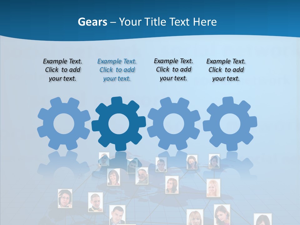 Online Support Diagram PowerPoint Template