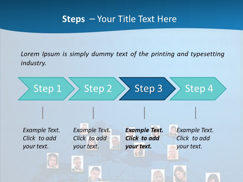 Online Support Diagram PowerPoint Template