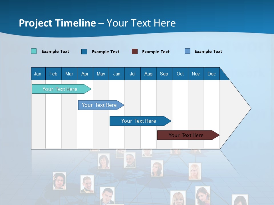 Online Support Diagram PowerPoint Template