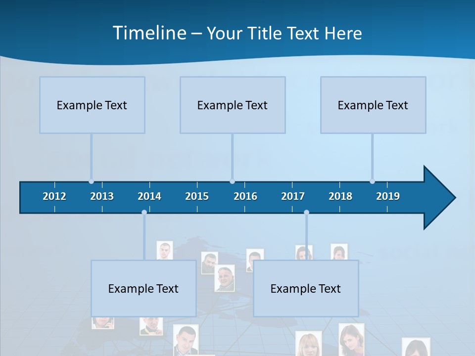 Online Support Diagram PowerPoint Template