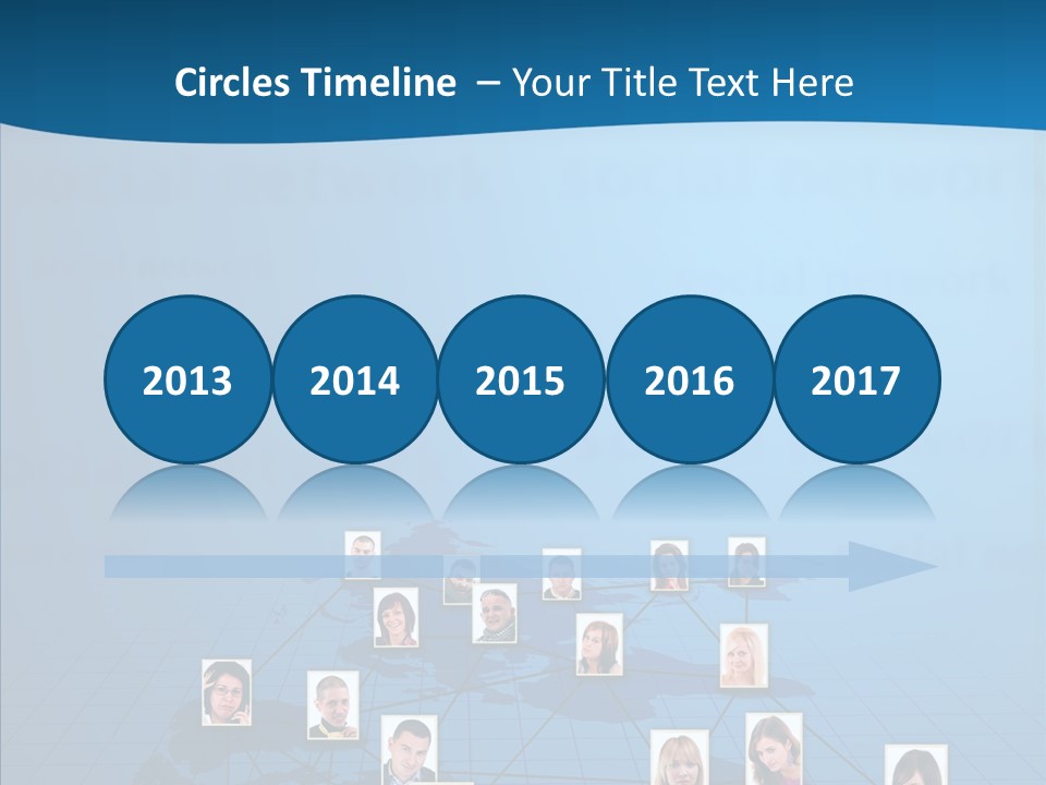 Online Support Diagram PowerPoint Template