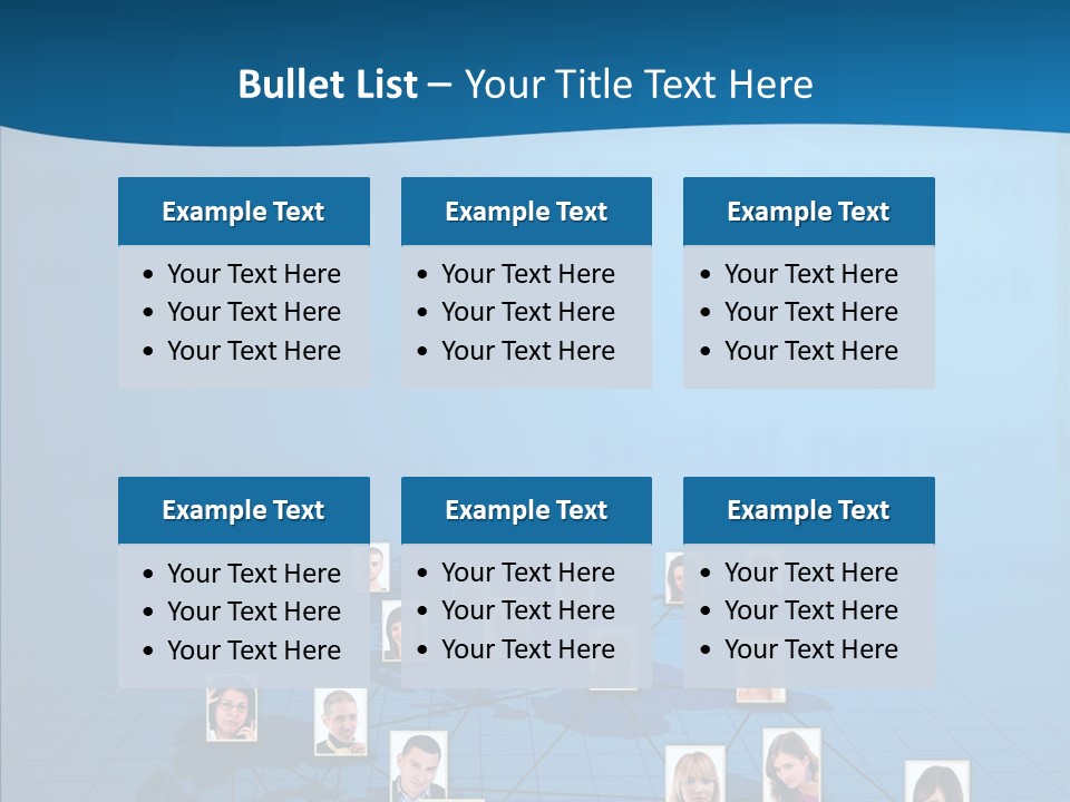 Online Support Diagram PowerPoint Template