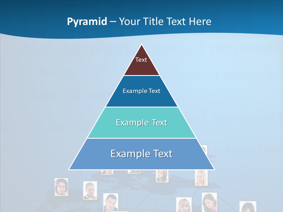 Online Support Diagram PowerPoint Template