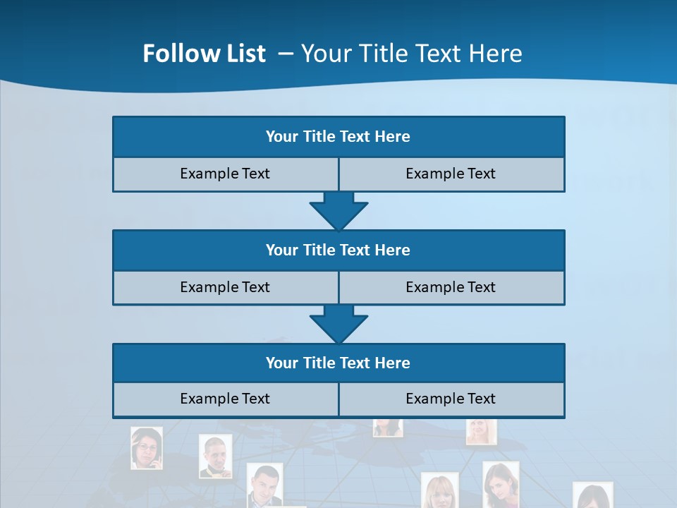 Online Support Diagram PowerPoint Template