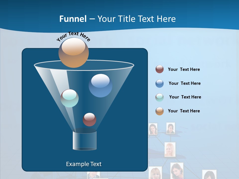 Online Support Diagram PowerPoint Template